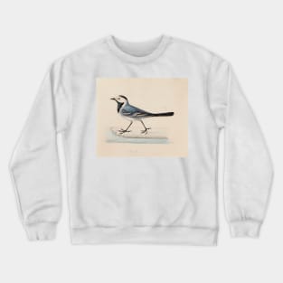 White Wagtail by Ferdinand von Wright Crewneck Sweatshirt